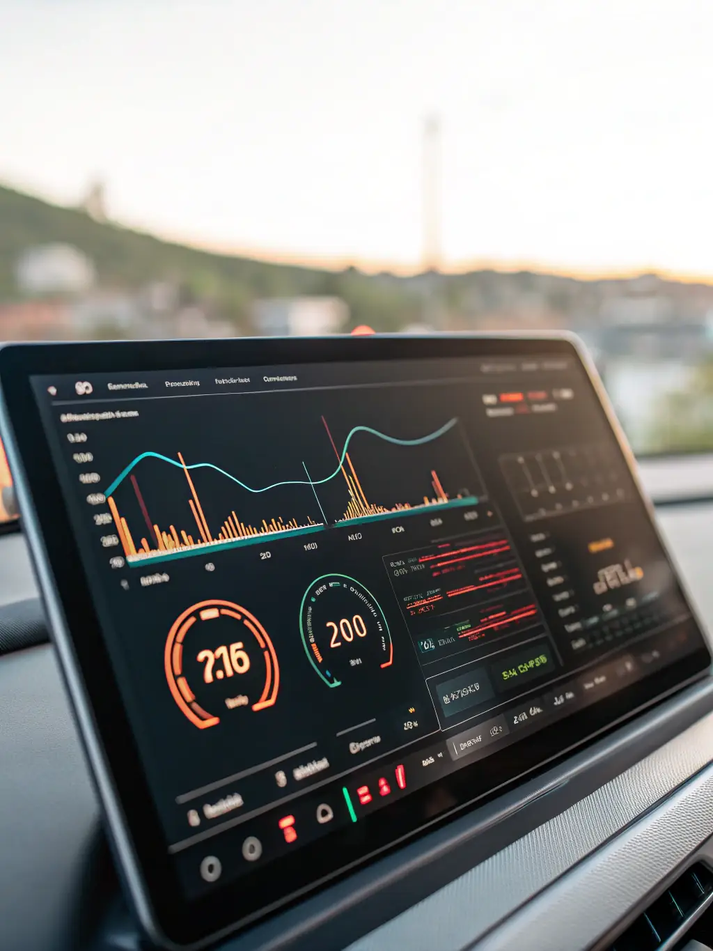 A vibrant data visualization dashboard displaying key performance indicators with interactive charts and graphs, used to showcase IA Data Group's data visualization service.